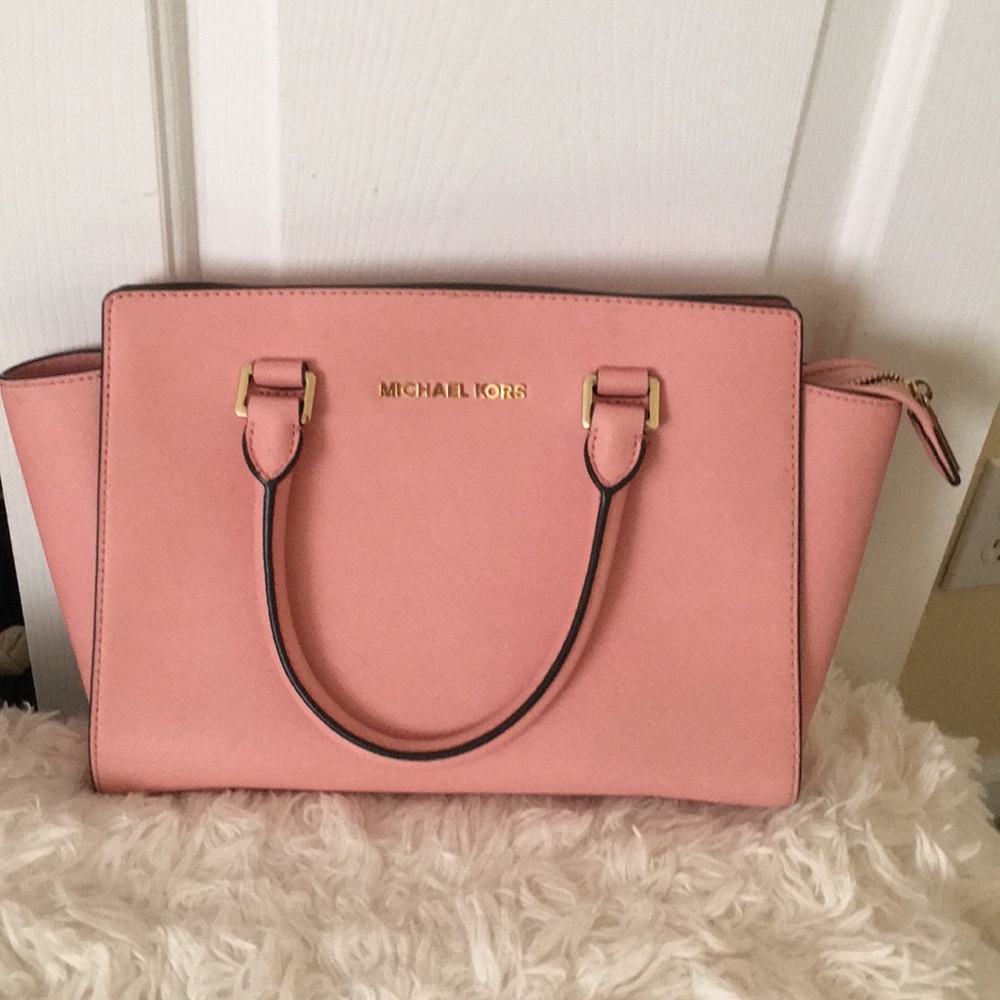 Michael Kors Pink Selma medium tote